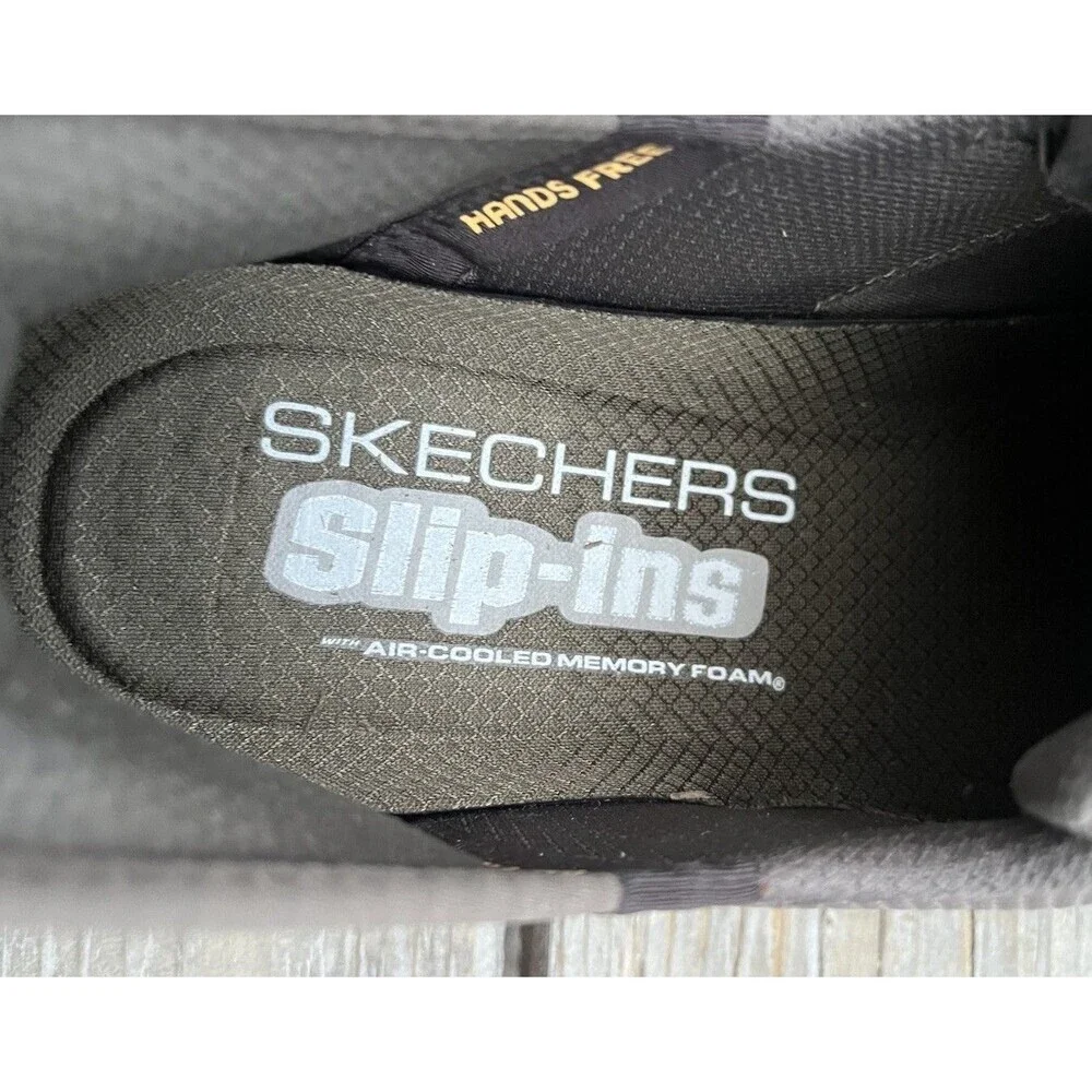 New! Skechers Slip-ins Men’s 11.5 Go Walk Flex Hands Up Shoes Brown 216496